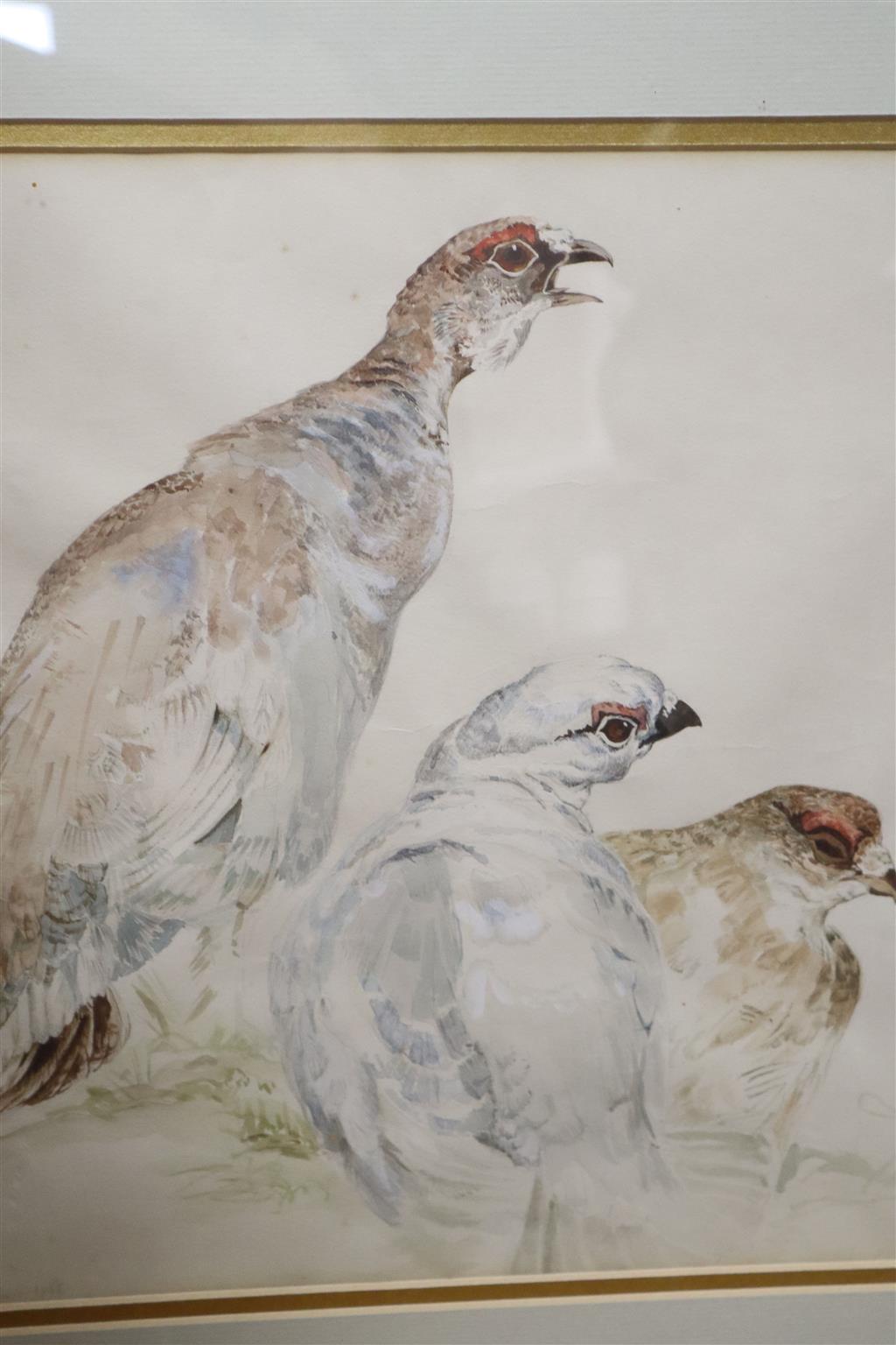After Walter Dendy Sadler, two of coloured lithographs, Thursday and Friday, 46 x 71cm and various watercolours and prints (9)